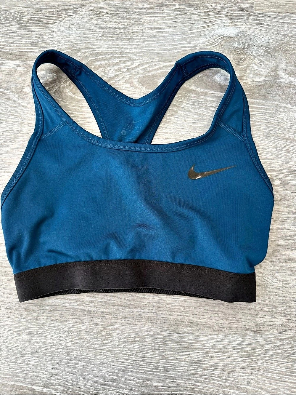 Nike Dri-FIT Sports Bra in Blue & Black Size Small